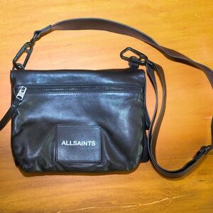 Allsaints foldover crossbody bag